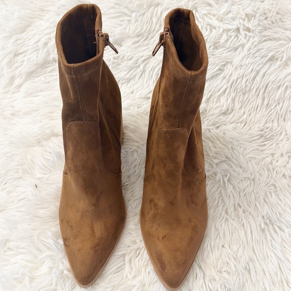 Steve Madden Viper Faux Suede Brown pull on ankle boot women size 8.5 - Picture 3 of 5